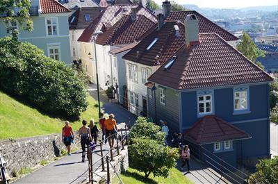 Spasertur ned fra Fløyen