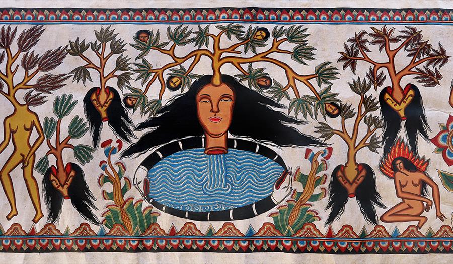 Installasjonsdetalj, Citra Sasmita, Into Eternal Land, The Curve, Barbican.