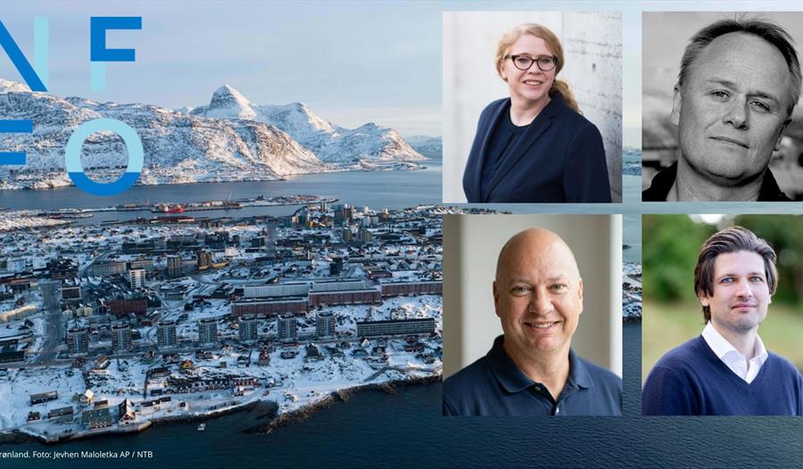 Grønland og fire deltakere i panel diskusjon