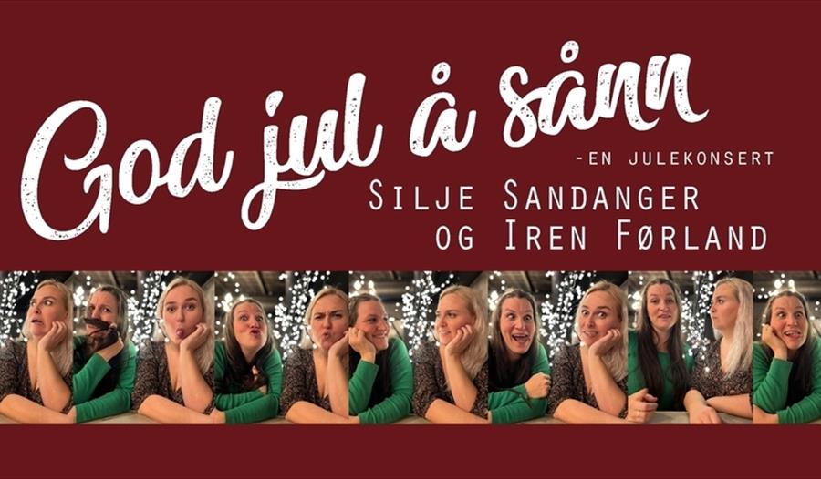 Annonse om konserten med Silje Sandanger og Iren Førland skrevet på