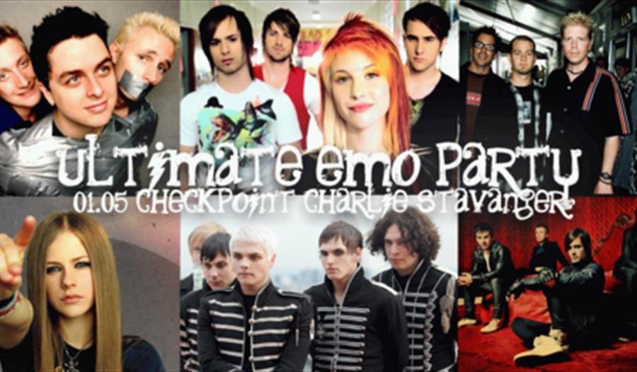 Deltakere i The Ultimate Emo Party på Checkpoint Charlie