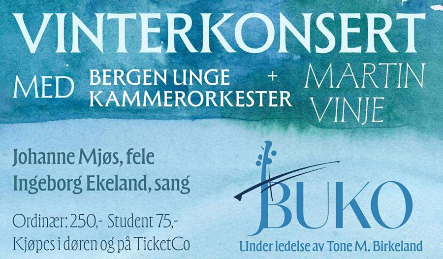 Vinterkonsert med BUKO og Martin Vinje
