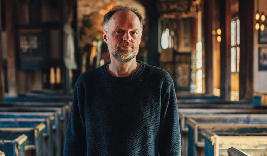 Hans Johan Sagrusten på gammel kirke