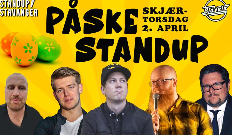 Komikerne som deltar i Påske standup