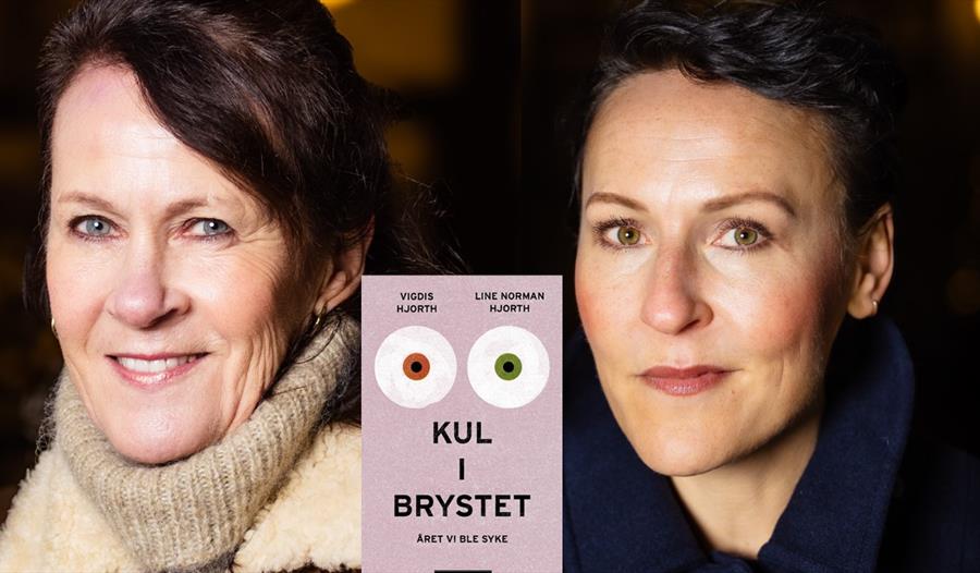 Line og Vigdis Hjorth med felles bok
