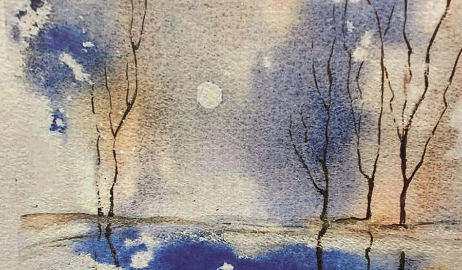 Folkeverksted: Akvarellmaling og speiling i vann