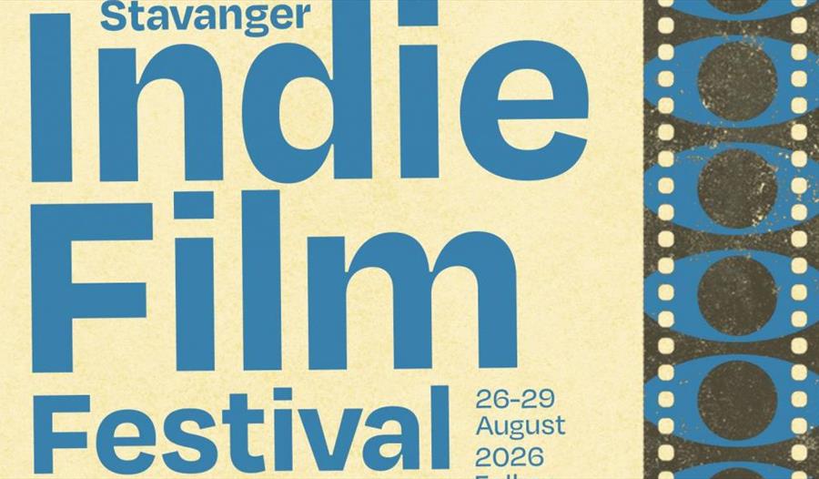 Annonse med Stavanger Indie Film Festival skrevet på