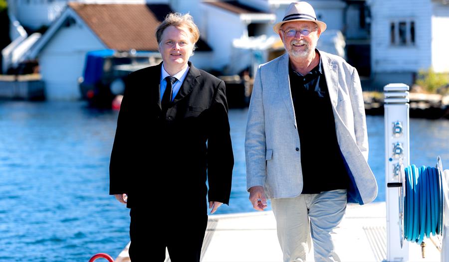 Rolf Atle Kristoffersen og Ivar Nygaard som driver Kafé Eksistens