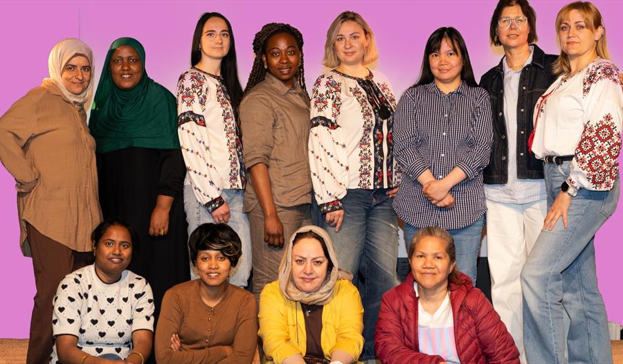 Women taking part in the project