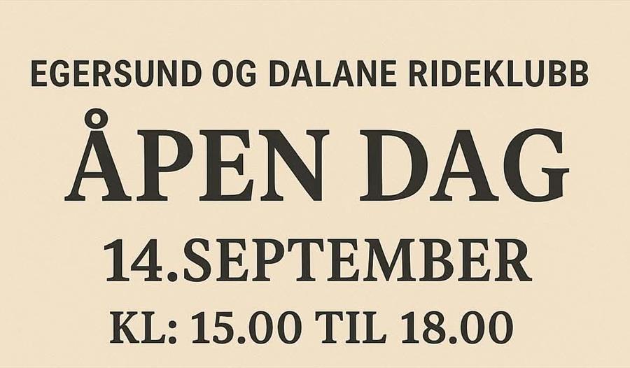 Annonse om Åpen dag