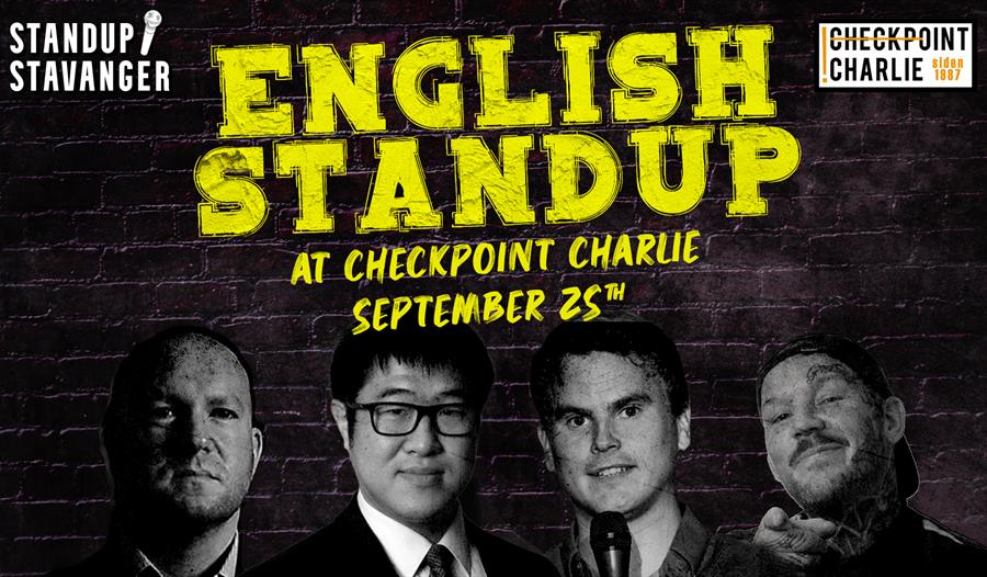 Annonse av Standup med komikerne: Jack Li, Kjetil Melkevik, Scott LaHart, Tommy Berntsen
