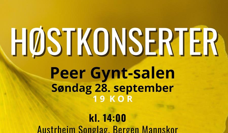 Høstkonserter i Peer Gynt-salen