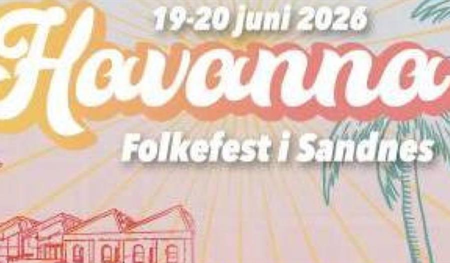 Annonse om Havanna med bildet av Sandnes torget
