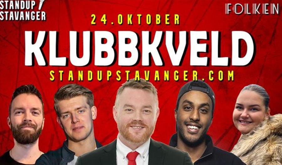 Komikerne: Vidar Hodnekvam, Joakim Olsen, Roble Adareh, Jaran Hereid, Ida Brattås