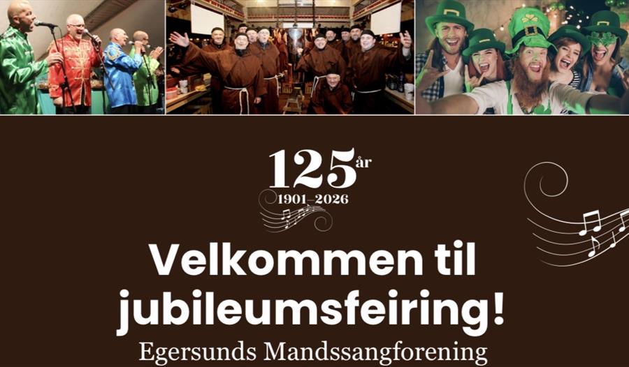 Annonse med bilder av Mandssangforening