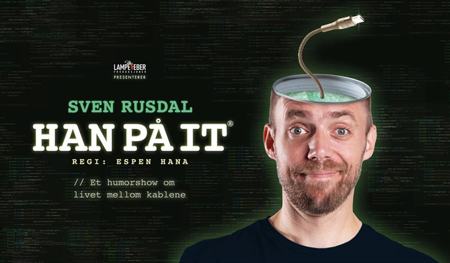 Sven Rusdals bildet med kabler i hode