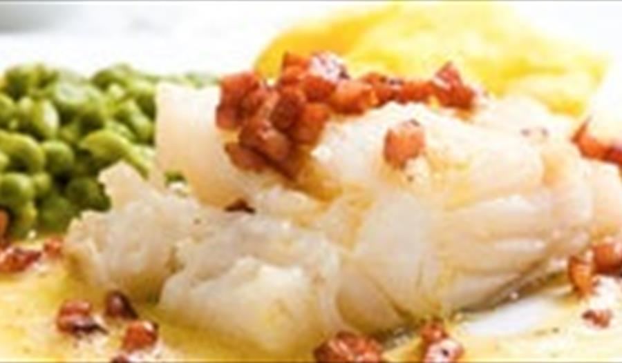 Lutefisk med tilbehør