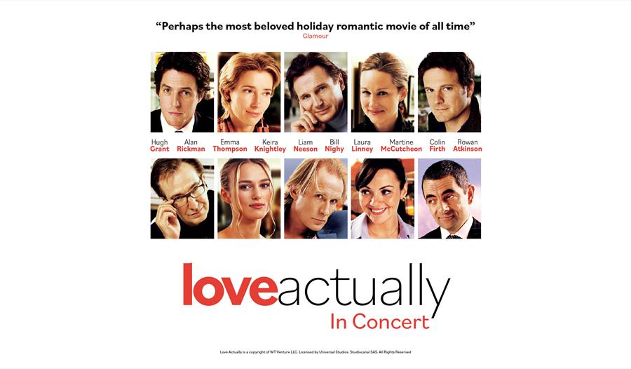 Annonse med bilder fra filmen "Love Actually"