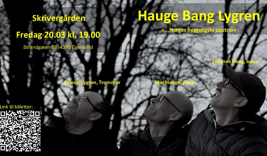 Hauge Bang Lygren jazztrio: Idar Hauge, Thomas Bang, Erlend Lygren