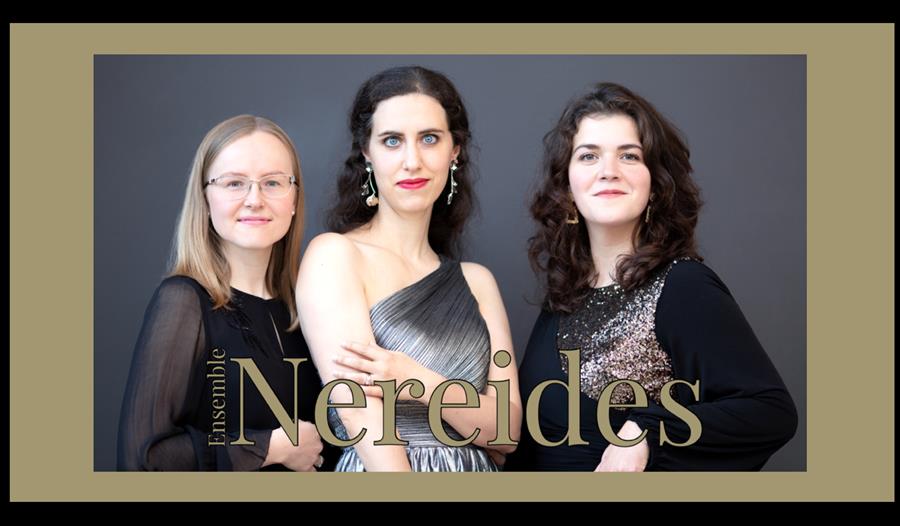 Ensemble Nereides: Héloïse Baldelli, Izabela Maroun og Laura Kern.
