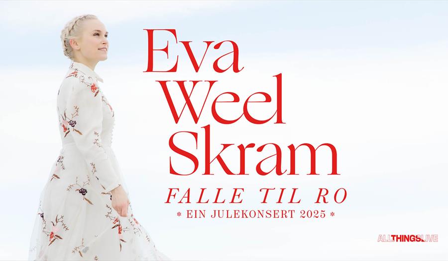 Eva Weel Skram i en lys kjole