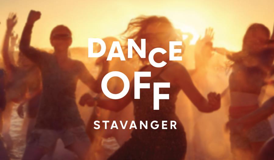 Dansende figurer med «Dance off Stavanger» skrevet på