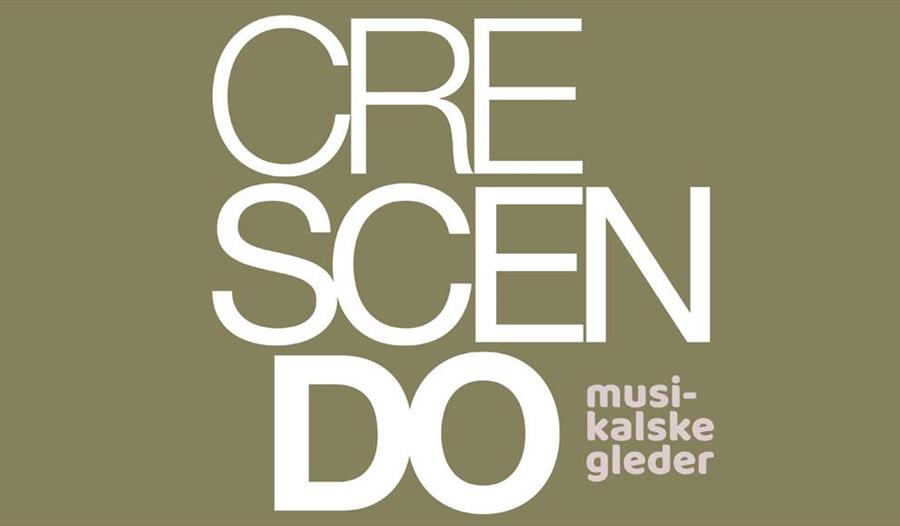 Annonse med Crescendo skrevet på i store bokstaver