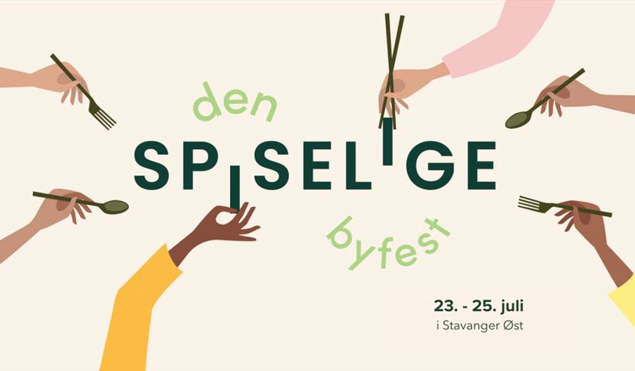 Armer som holder gafler, skjeer og spisepinner