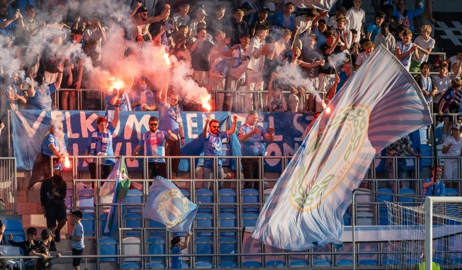 Fotballkamp på Oster Hus Arena