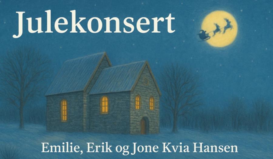Sola Ruinkyrkje i vinter natt