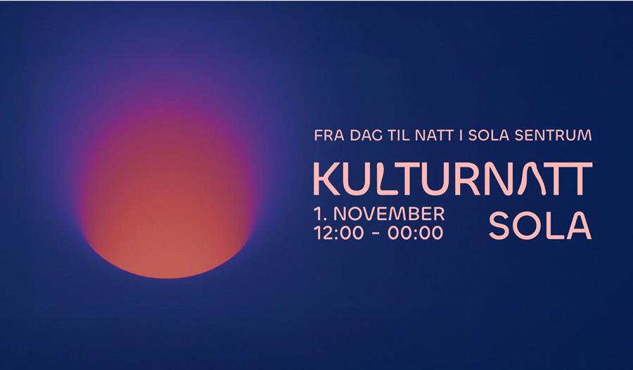 Rød sol på en fiolett bakgrunn