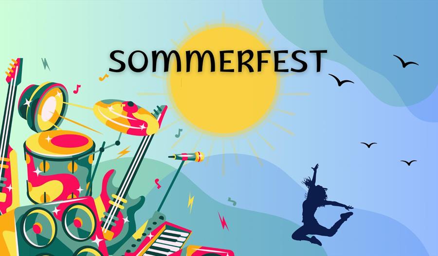 Tegnet musikalske instrumenter