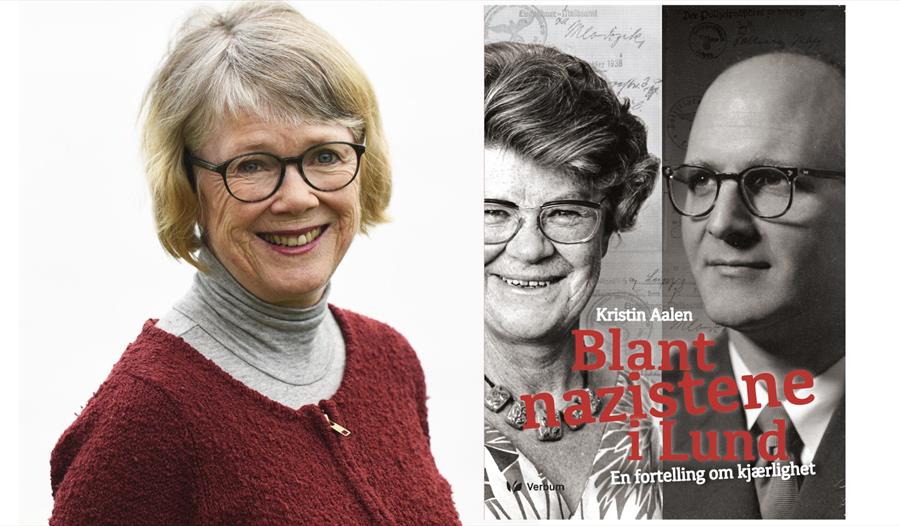 Kristin Aalen og hennes bok "Blant nazistene i Lund. En fortelling om kjærlighet"
