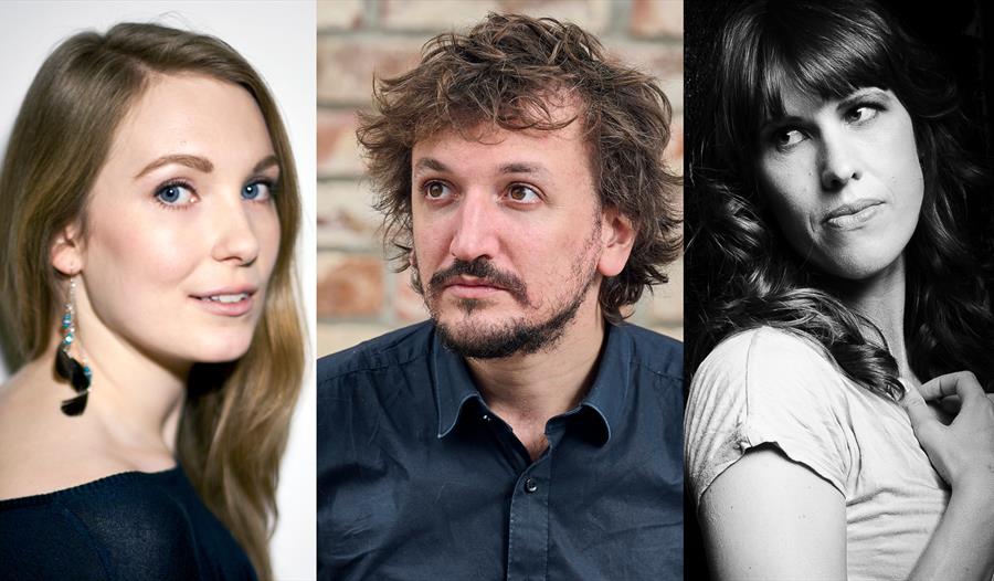 Tre fremførende artister: Hugo Rannou, Inger Torill Narvesen, Sandra Lie