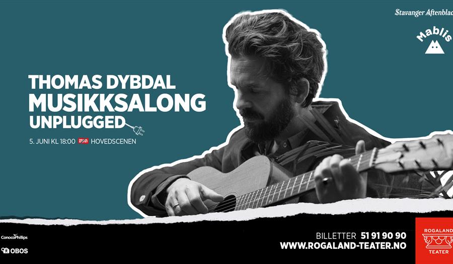 Thomas Dybdal spiller gitar