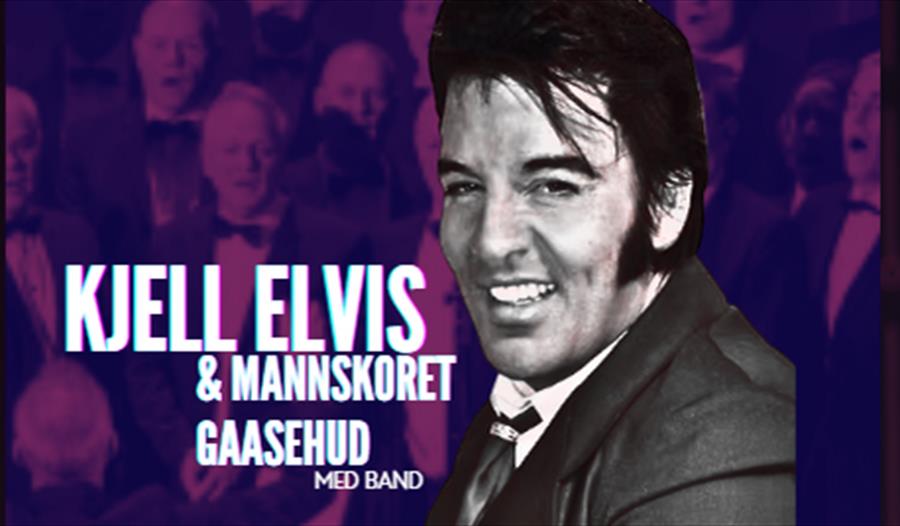 Annonse om konsert med Elvis bildet