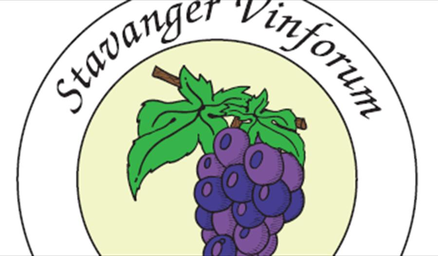 Logo av Stavanger Vinforum med drueklas