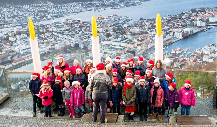 Advent på Fløyen