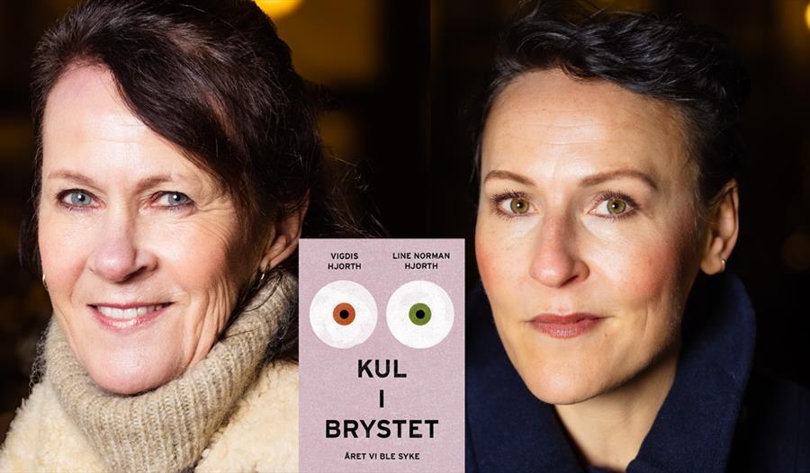 Line og Vigdis Hjorth g bok "Kul i brystet"