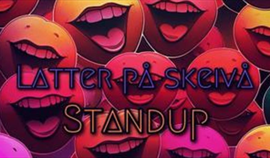 Lattermunner med Latter på Skeivå STANDUP skrevet på