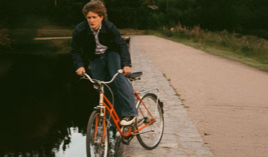 Jon Ranes på sykkel