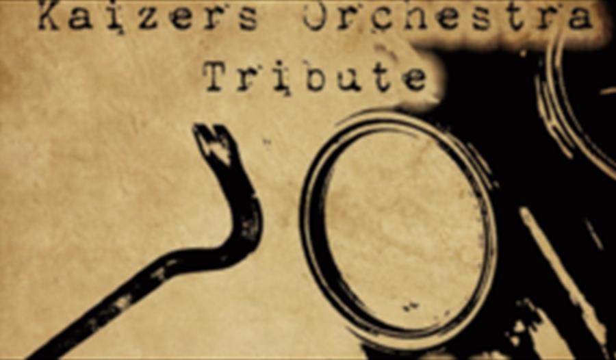 Annonse om konserten med Kaizers Orchestra Tribute skrevet på