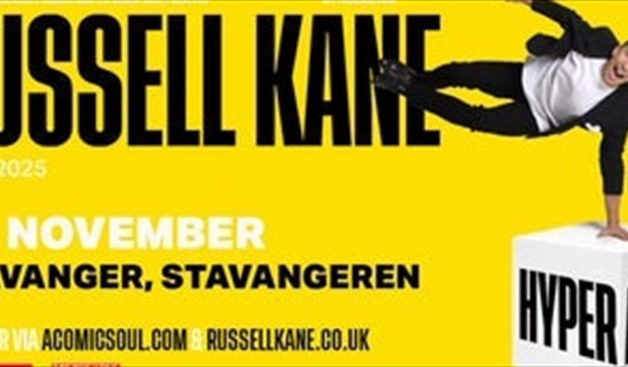Annonse om show med flygende komiker