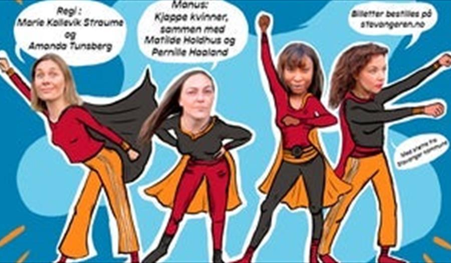 Kjappe kvinner: Penda Faal, Kathrine Jünger Ims, Kim Elin Olsen og Helena Sandvik.