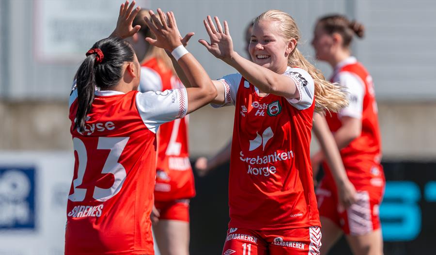 Bryne FK kvinner på kampen
