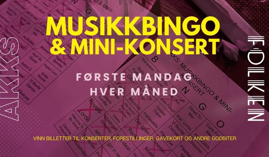 Annonse om Musikkbingo og Mini-konsert