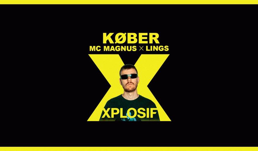 Bildet av KØBER på svart bakgrunn