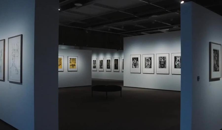 Lærartreff i utstillinga A Life in Print