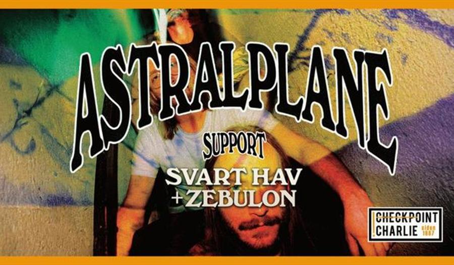 Astralplane band med Astralplane support Svart Hav + Zebulon skrevet på