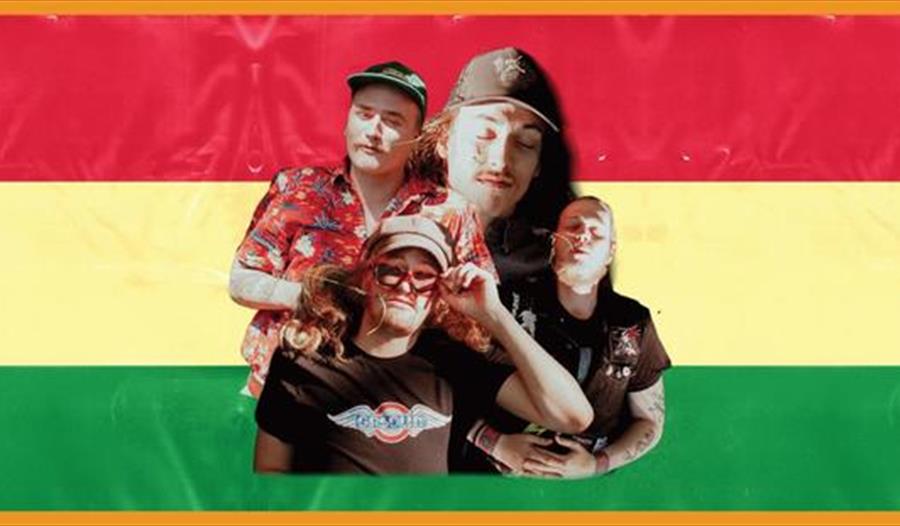 Band Psyko Blasfemi på Bolivia flagg